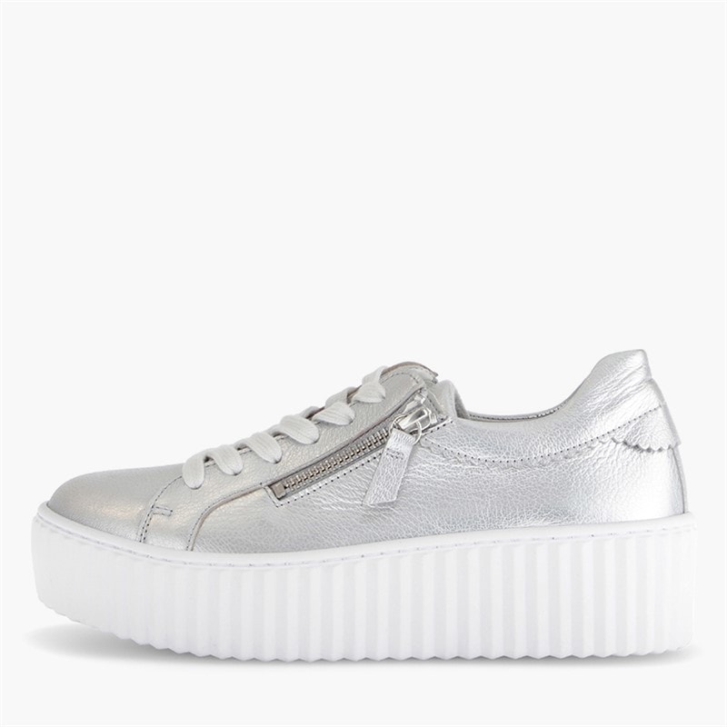 Gabor Dame platform sneakers Silver