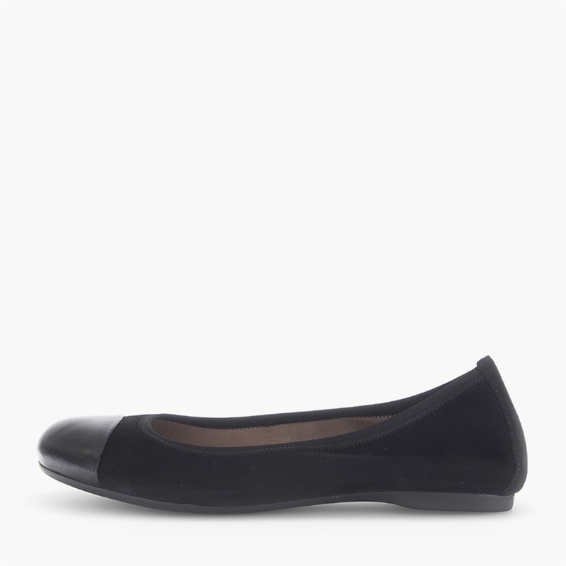Gabor Dame Ballerina Sko Sort