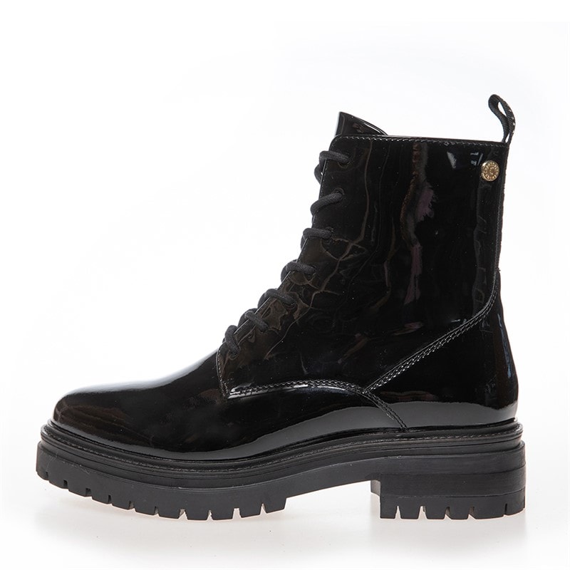 Copenhagen Shoes Dame Rocka Laze Støvler 0011 Sort Lak