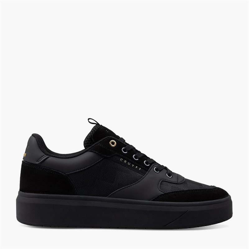 Cruyff Herre Terra Court Sko Sort/Gold