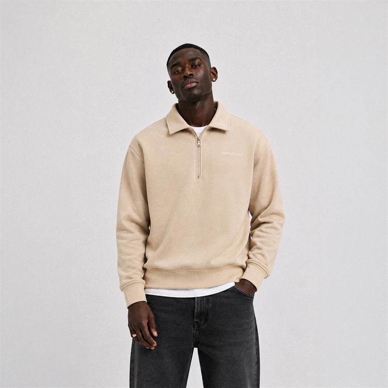 Copenhagen Legacy Halv lynlås sweatshirt Ørken