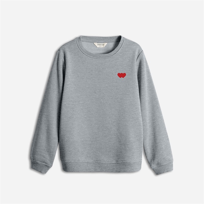 Copenhagen Legacy Børne Sweatshirt med Rund Hals Grå Melange