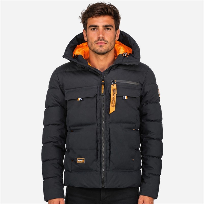 Geographical Norway Herre Parka Jakke Sort