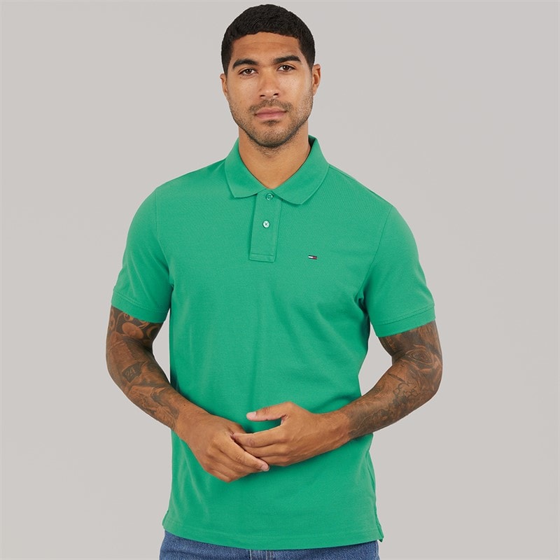 Tommy Jeans Herre Polo Shirt Bahama Green