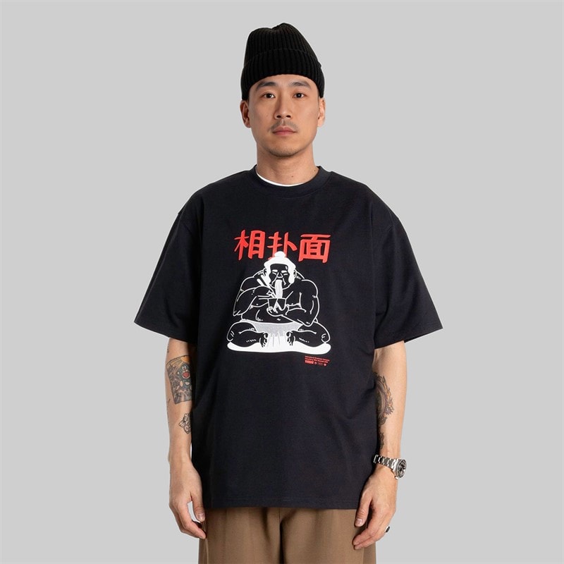Woodbird Herre Baine Sumo T-shirt Sort
