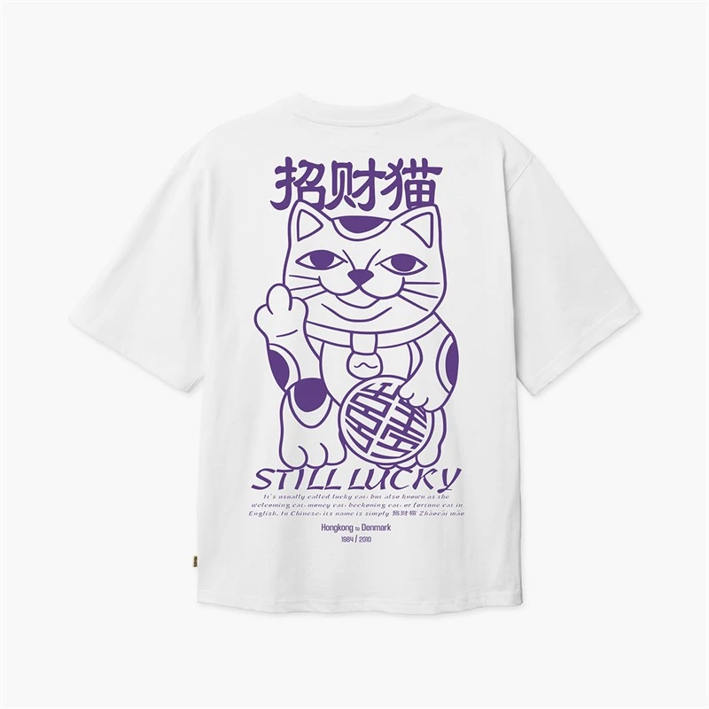 Woodbird Herre Baine Lucky T-shirt Hvid