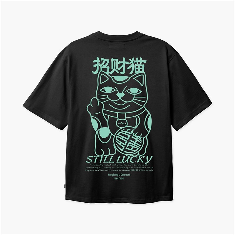 Woodbird Herre Baine Lucky T-shirt Sort