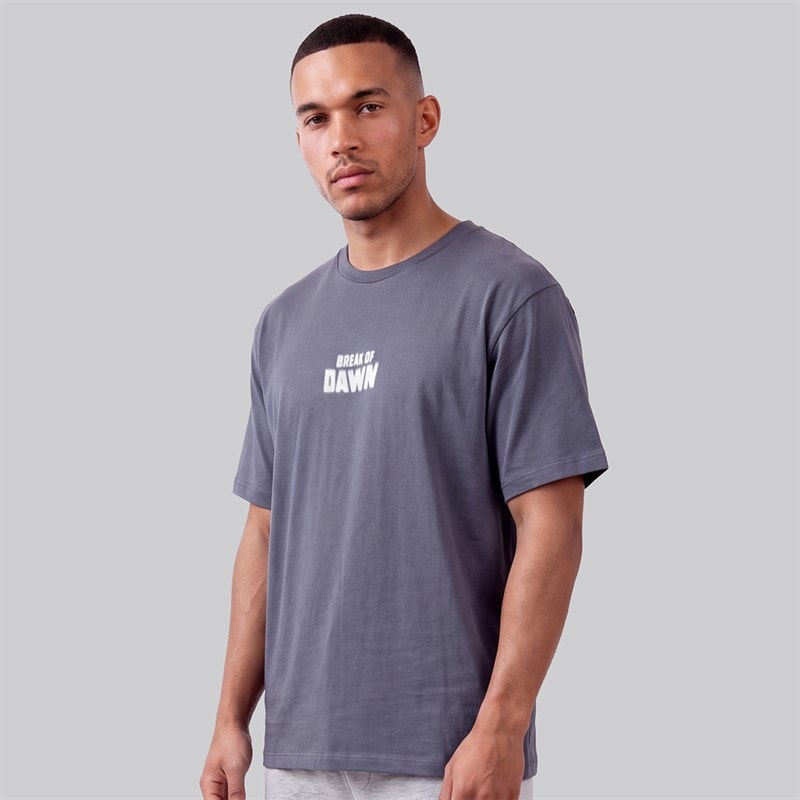 JJ REBEL Herre Riley T Shirt Folkstone Grå