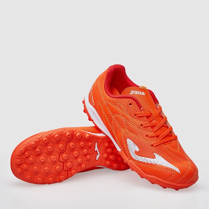 Joma Junior Evolution 25 TF Astro Turf Fodboldstøvler Fluoro Orange