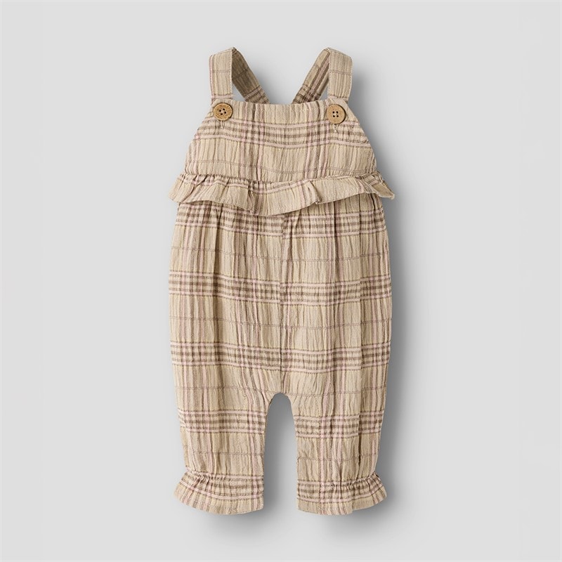 Lil' Atelier Piger Diema Overall Oxford Tan