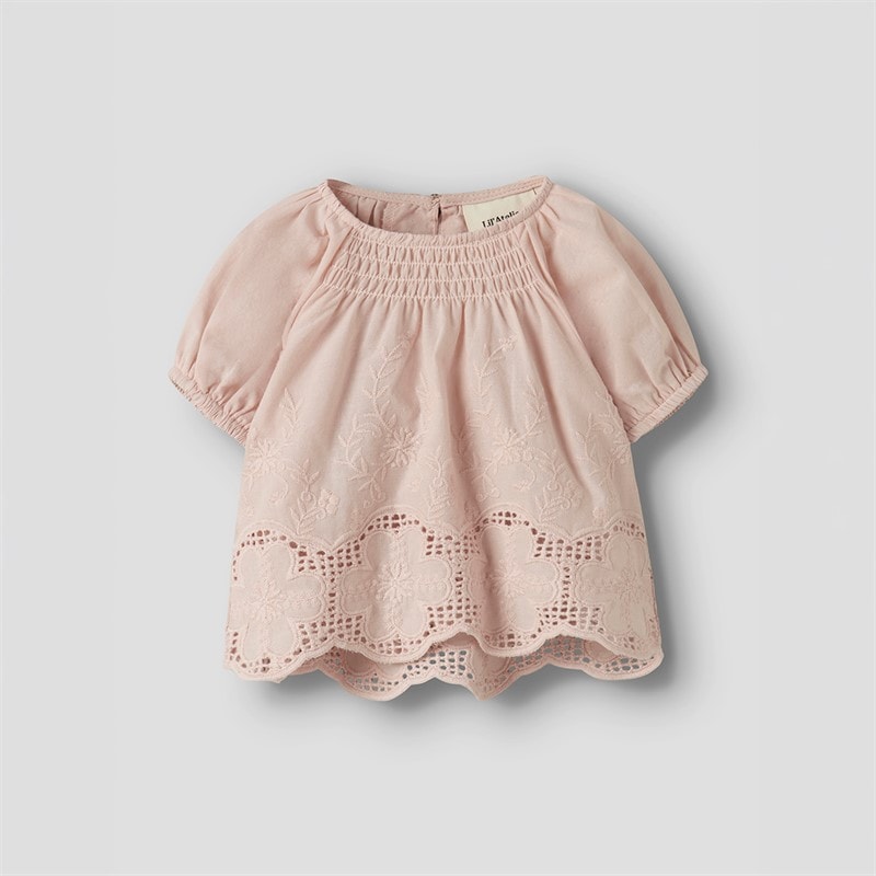 Lil' Atelier Piger Dayna Løs T-shirt Peach Whip