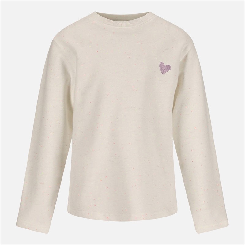 Zig Zag Piger Blondie Rund hals sweatshirt 1024 Marshmallow