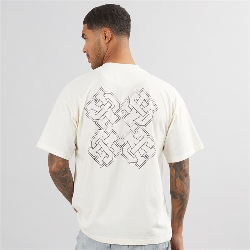 Avant Garde Herre Emblem T-shirt Off White