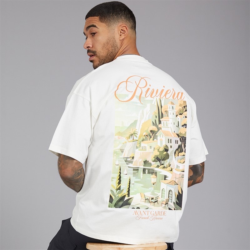 Avant Garde Herre Scape T-shirt Off White