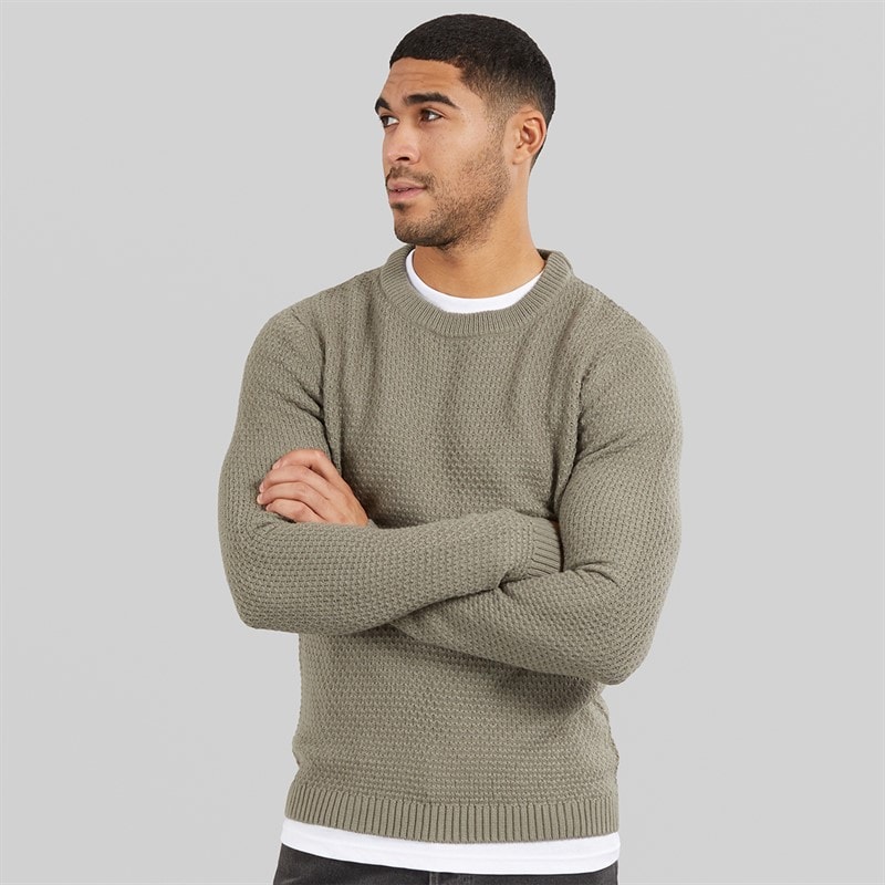 Avant Garde Herre Ciel Rund Hals Sweater Olive