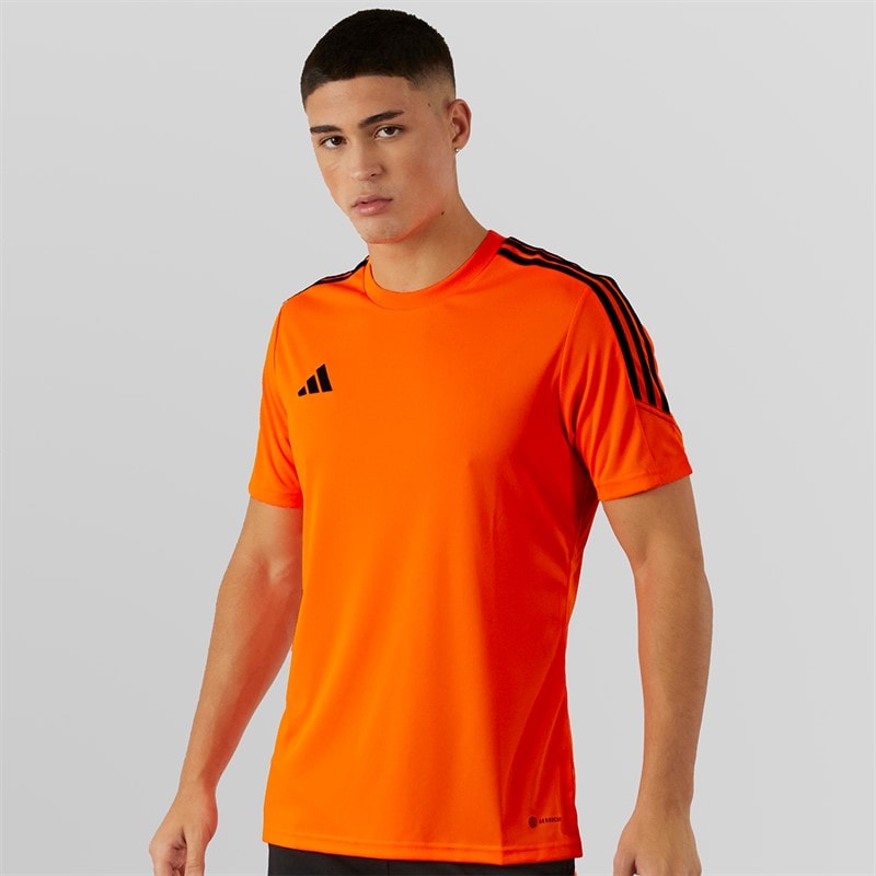 adidas Herre Tiro 23 Club T-shirt Signal Orange/Sort