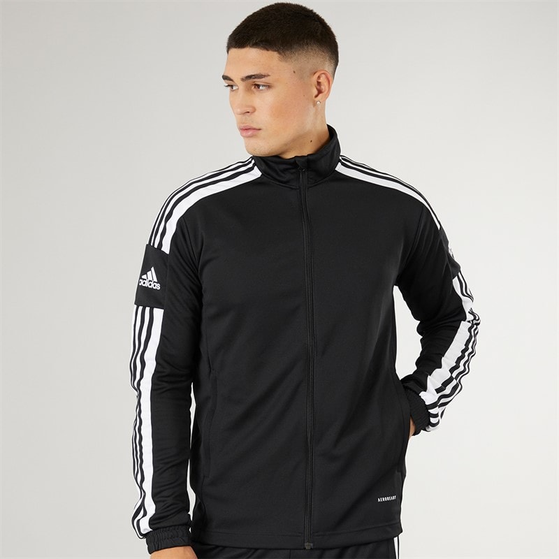 adidas Herre Squadra 21 træningsjakke Sort/Hvid
