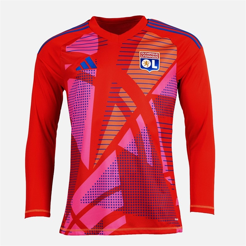 adidas Herre OL Olympique Lyon 24/25 Målmands Trøje Langærmet Rød