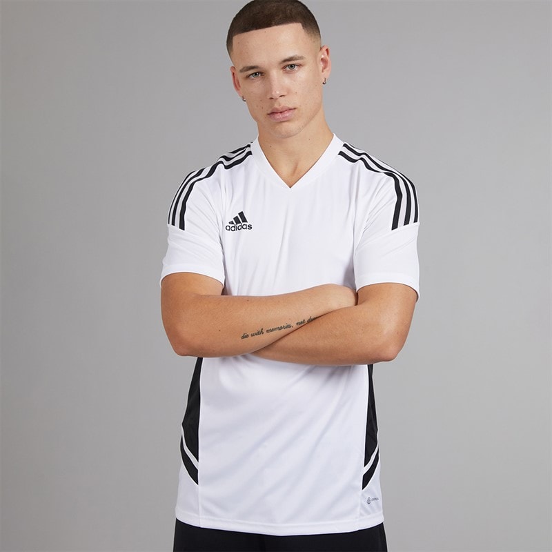 adidas Herre Condivo 22 T-shirt Hvid/Sort