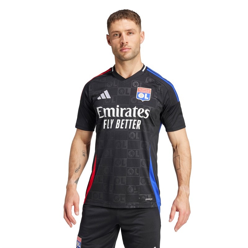 adidas Herre OL Olympique Lyonnais 24/25 udebane trøje Sort