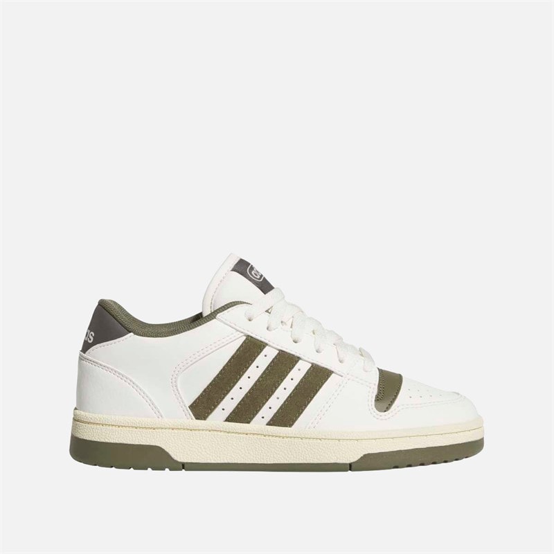 adidas Børn Break Start Træningssko Chalk White/Olive Strata/Charcoal