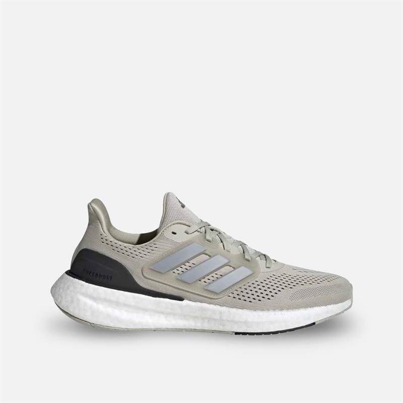 adidas Herre Pureboost 23 Neutrale Løbesko Putty Grey/Silver Metallic/Core Black