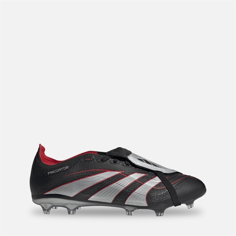 adidas Herre Predator League Tunge BSR Obsidian Strike FG/MG Fast Grund/Multi Grund Fodboldstøvler Core Black/Silver Metallic/Vivid Red