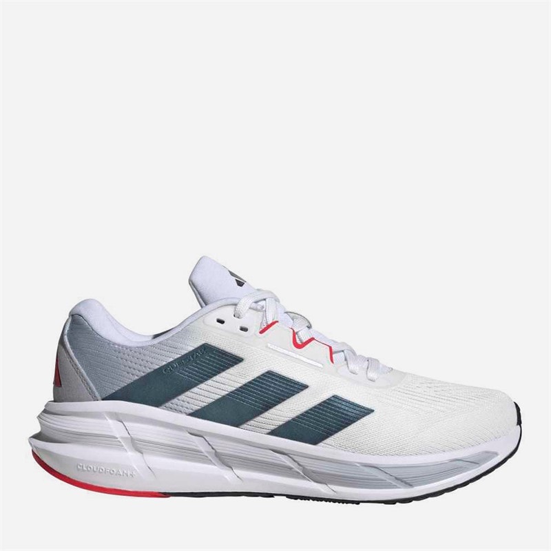adidas Herre Questar 3 Neutrale Løbesko Cloud White/Core Black/Pure Ruby
