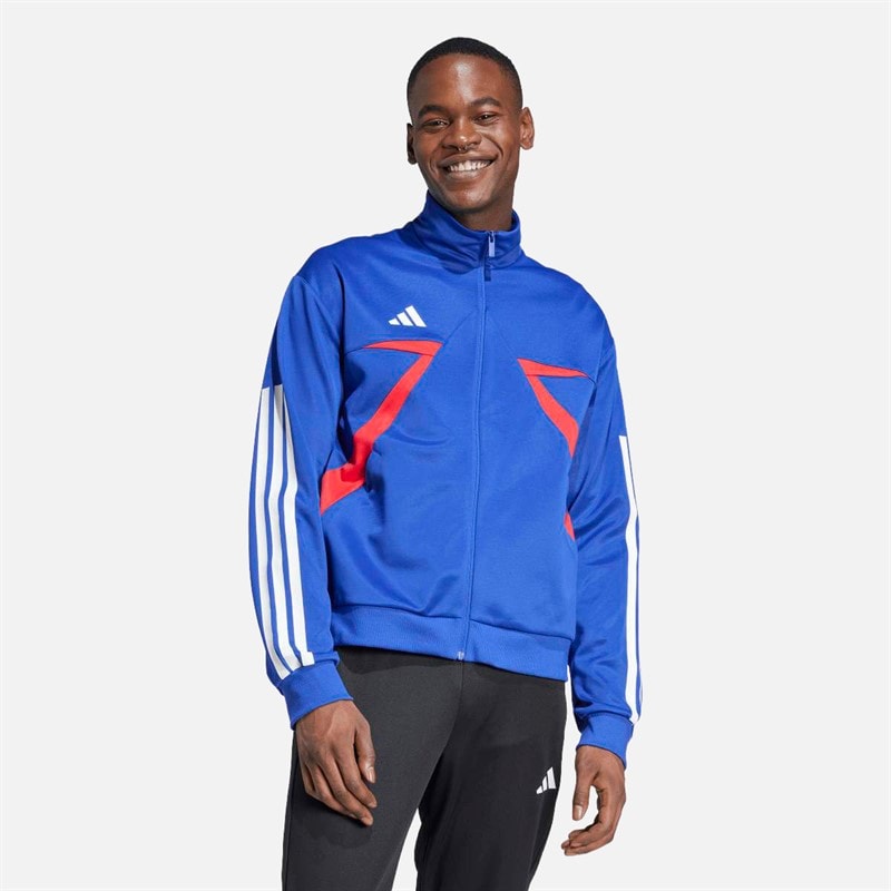 adidas Herre House Of Tiro Nations Pack Track Top Semi Lucid Blue/Pure Ruby/Hvid