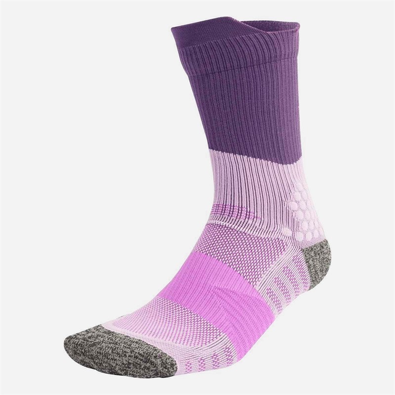 adidas RunXBoost Støddæmpende Løbestrømper i Crew Snit Powder Plum/Aurora Plum/Purple Burst