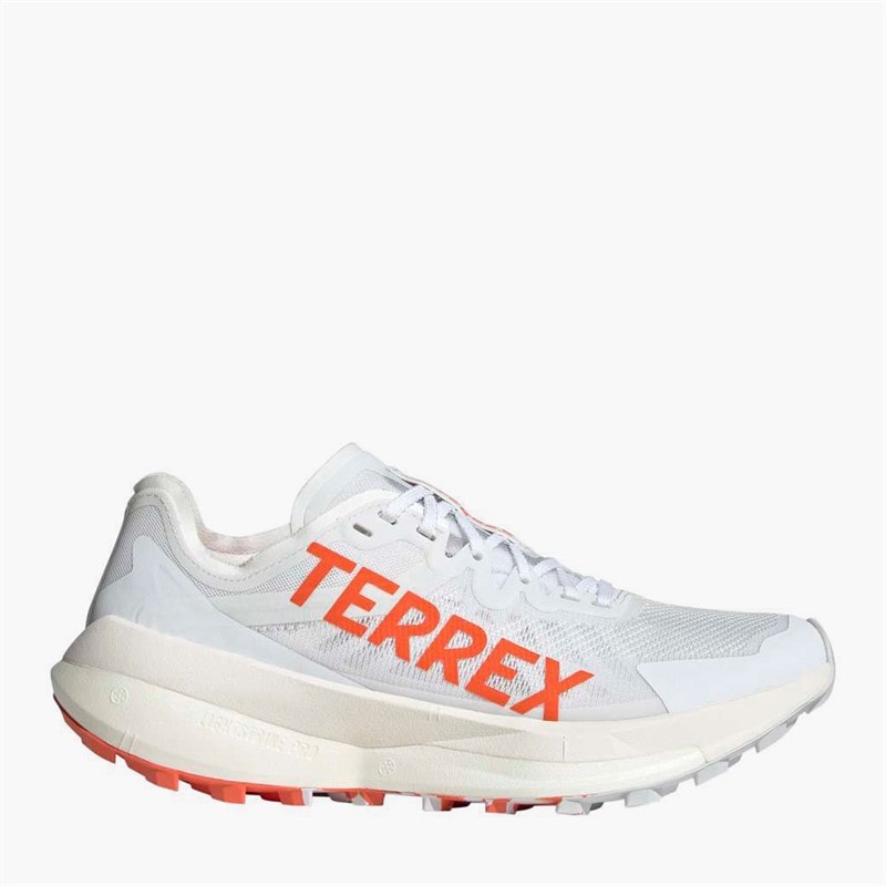 adidas Dame Terrex Agravic Speed Trail Løbesko Cloud White/Impact Orange/Dash Grey