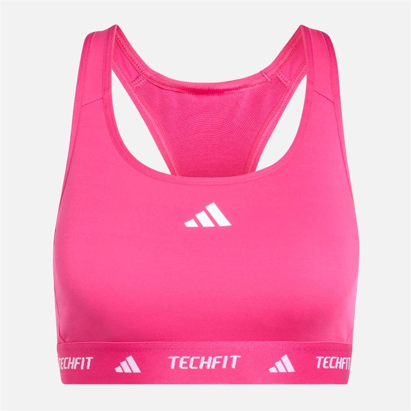 adidas Dame Techfit Mellem støtte Sports bh Real Magenta