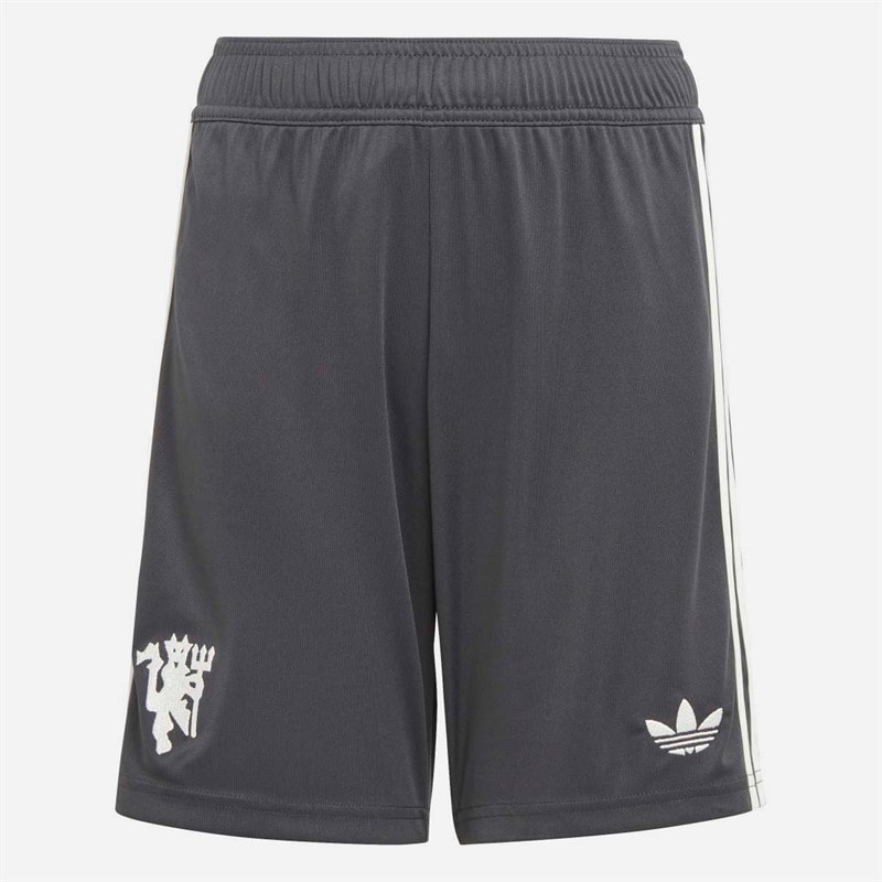 adidas Junior Drenge MUFC Manchester United 24/2 Tredje shorts Carbon