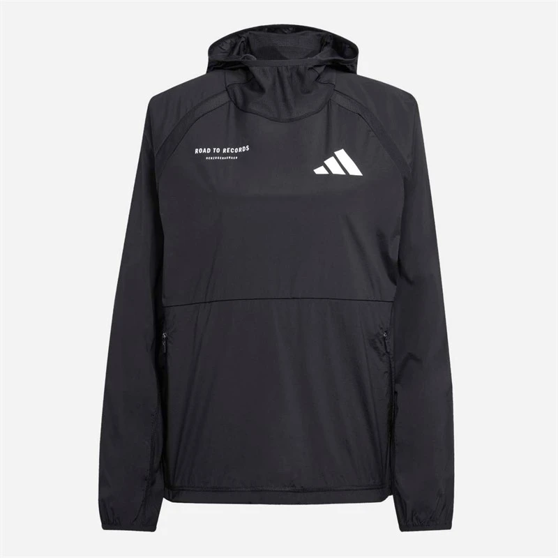 adidas Herre Adizero Road To Records Løbe Hoodie Sort
