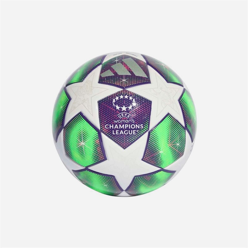 adidas UEFA Champions League 25/26 Mini fodbold Hvid/Shock Pink/Multi/Solar Yellow