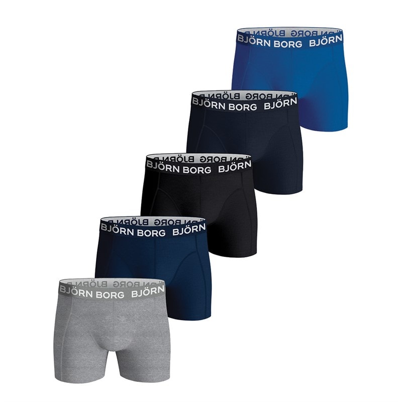 BJORN BORG Drenge Fem Pak Boksershorts Multipak 2