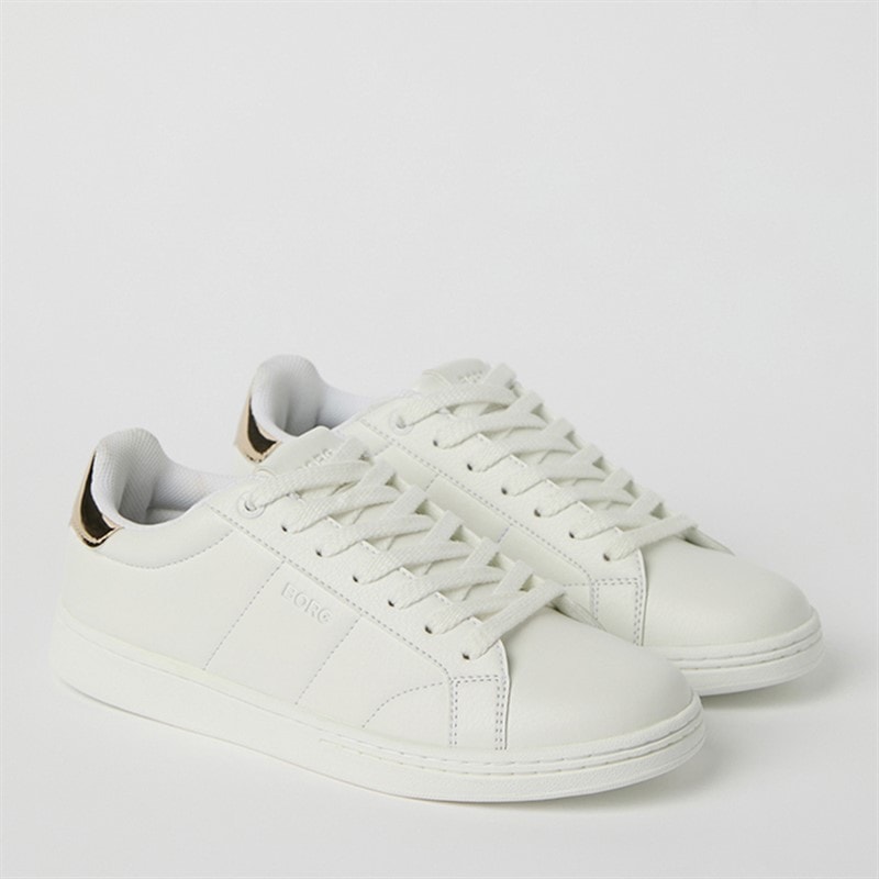BJORN BORG Dame Cup T460 Sneakers Hvid/Guld White - Gold