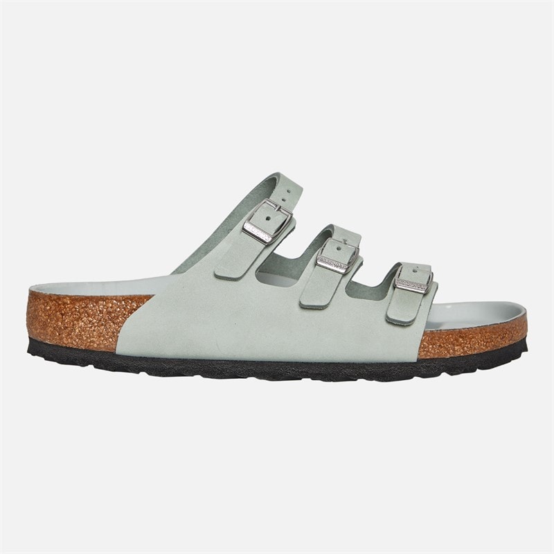 Birkenstock Dame Florida Tre Rem Sandaler Pure Sage