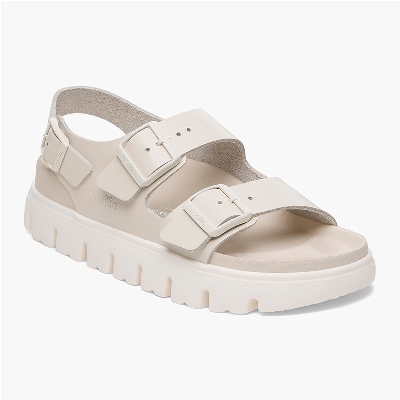 Birkenstock Dame Milano Dobbelt Spænde Chunky Sandaler Eggshell