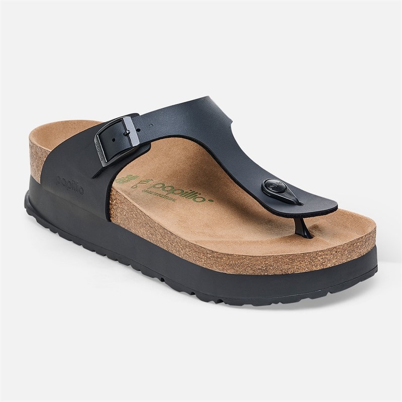 Birkenstock Herre Gizeh Flex Platform Tårem Sandaler Sort