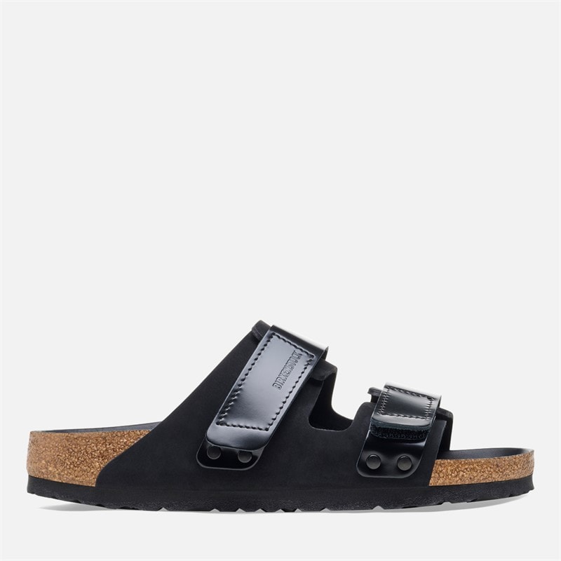 Birkenstock Dame Uji Dobbelt Rem Sandaler Højglans Sort