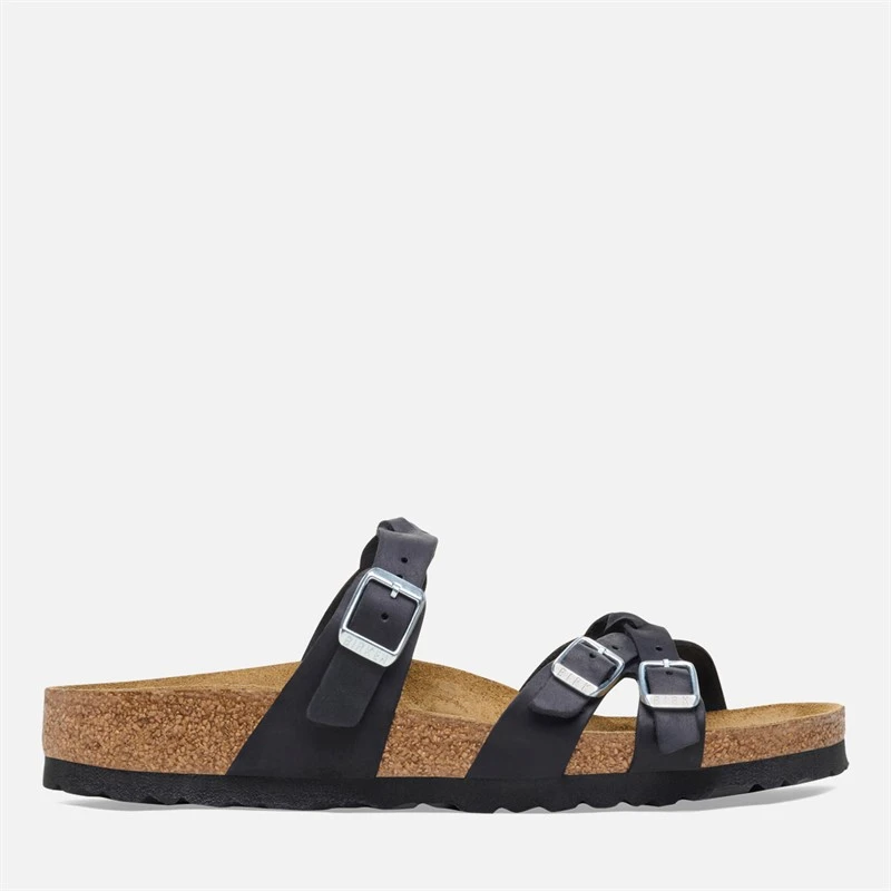 Birkenstock Dame Franca Flettede Rem Sandaler Sort