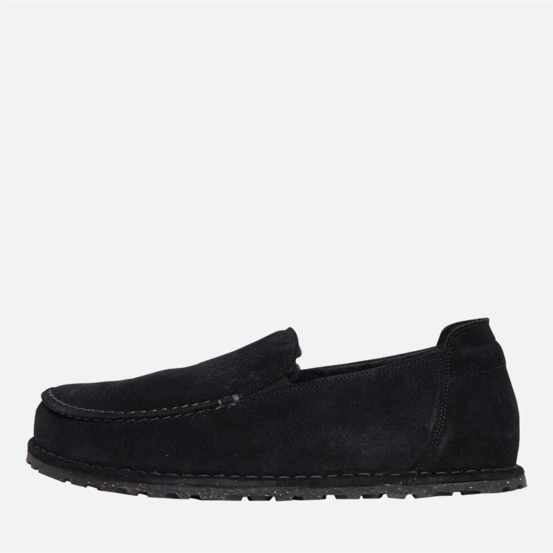 Birkenstock Herre Utti Shearling Mokkko Slipper Sort