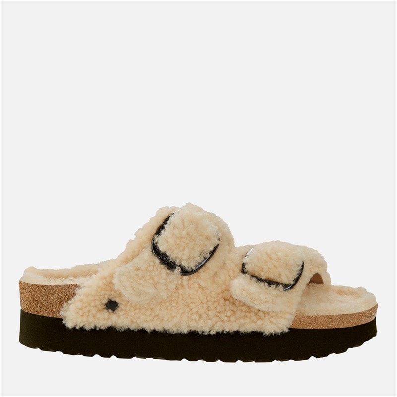 Birkenstock Dame Arizona Big Buckle Platform Dobbelt Rem Sandaler Æggeskal
