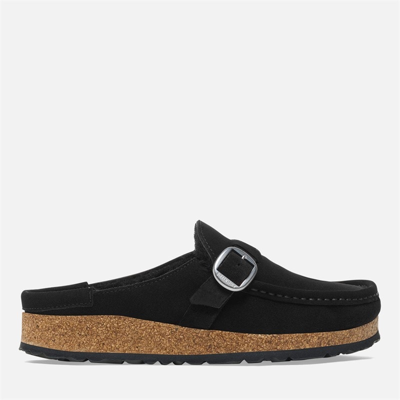 Birkenstock Dame Buckley Shearling Forede Surlatter Sort