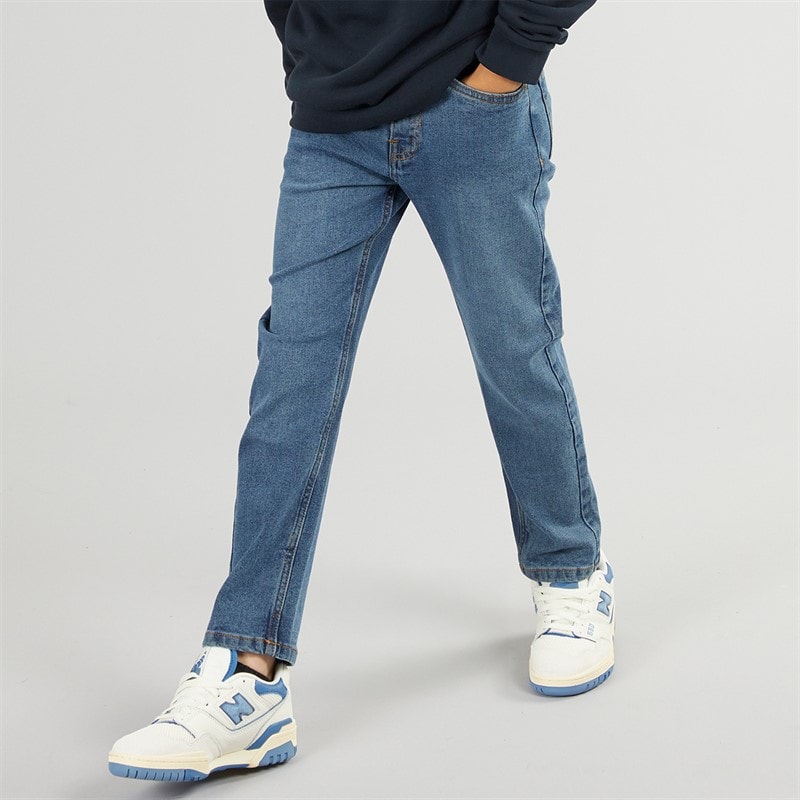 Brave Soul Drenge Reg Fit Jeans Mellemblå
