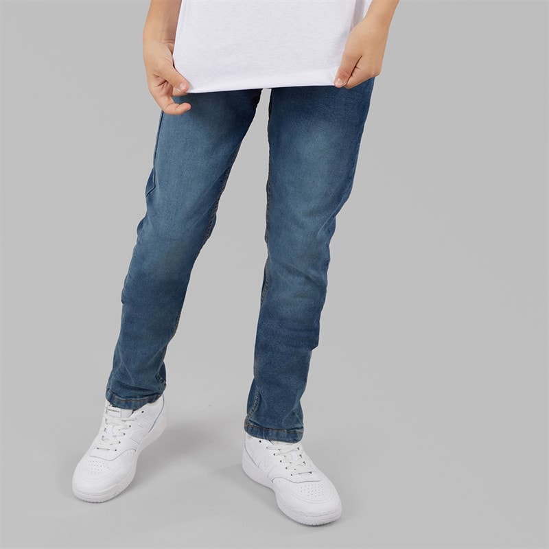 Brave Soul Drenge slim fit jeans mellemblå