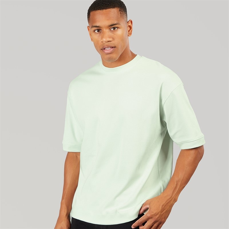 Brave Soul Herre Keikog Oversized T-shirt Washed Mint