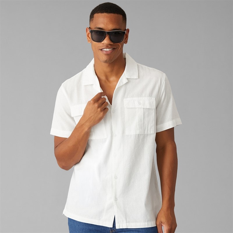 Brave Soul Herre Mikitad Skjorte Optic White