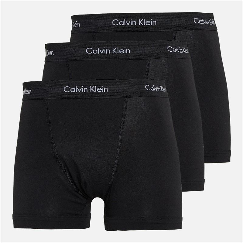 Calvin Klein Herre Bomuld Stretch Tre Pak Boxer Trusser Sort/Sort